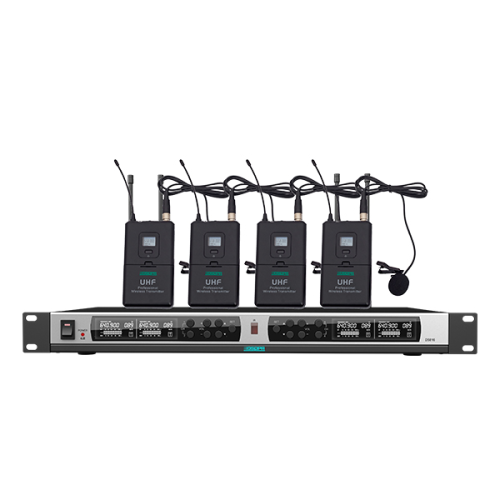 Беспроводная микрофонная система True Diversity UHF (4 микрофона клипсового типа) (D5842)