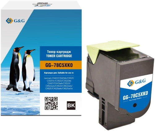 Картридж лазерный G&G GG-78C5XK0 78C5XK0 черный (8500стр.) для Lexmark CS421/ CS421dn/ CS521/ CS521dn/ CS622/ CS622de/ CX421/ CX421adn/ CX522/ CX522ade/ CX622/ CX622ade/ CX625/ CX625ade/ CX625adhe