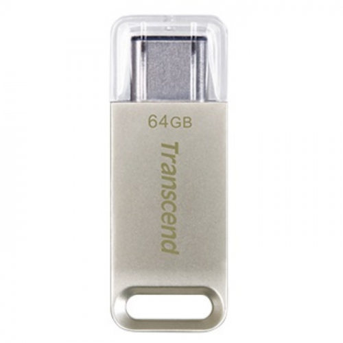 Флеш-накопитель Transcend 64GB JetFlash 850, Silver Plating USB 3.1 TYPE C (TS64GJF850S)