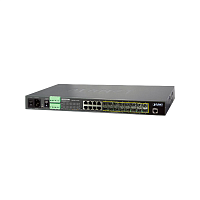 коммутатор/ PLANET 16-Port 100/ 1000Base-X SFP + 8-Port 10/ 100/ 1000Base-T L2/ L4 Managed Metro Ethernet Switch (AC+2 DC, DIDO) (MGSW-24160F)