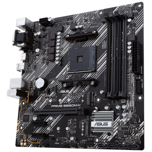 Материнская плата Asus PRIME B550M-K Soc-AM4 AMD B550 4xDDR4 mATX AC`97 8ch(7.1) GbLAN RAID+VGA+DVI+HDMI (90MB14V0-M0EAY0) фото 2