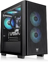 Корпус Thermaltake Versa H16 TG ARGB черный без БП mATX 11x120mm 7x140mm 2xUSB3.0 audio bott PSU (CA-1Y8-00S1WN-02)
