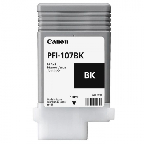Картридж струйный Canon PFI-107 BK, черный, 130мл., для iP F680/ 685/ 780/ 785 (6705B001)