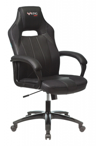 Кресло игровое Zombie VIKING 2 AERO Edition черный эко.кожа/ткань крестов. пластик (VIKING 2 AERO BLACK)