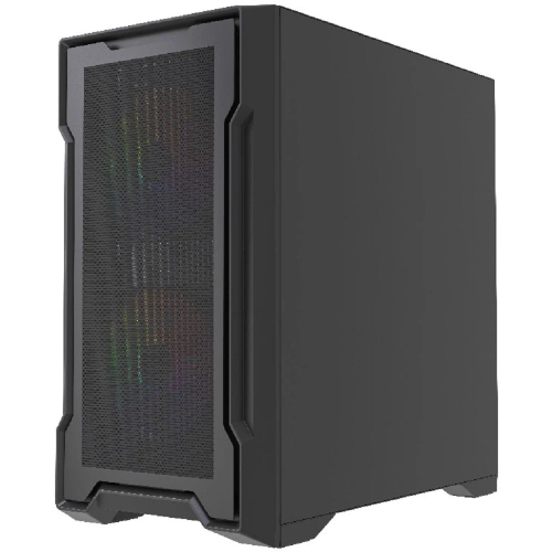 Powercase Корпус Mistral Micro X3B ARGB, Tempered Glass, 3x 120mm ARGB PWM Fan, чёрный, mATX (CMMXB-A3) фото 3