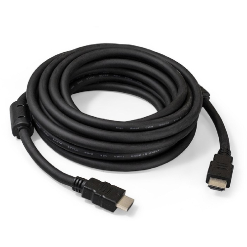 Exegate EX287725RUS Кабель HDMI ExeGate EX-CC-HDMI2-5.0F (19M/ 19M, v2.0, 5м, 4K UHD, Ethernet, ферритовые кольца, позолоченные контакты)