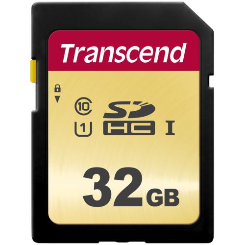 Карта памяти Transcend 32GB UHS-I U1 SD card MLC (TS32GSDC500S)
