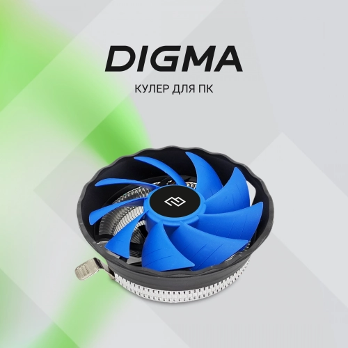 Устройство охлаждения(кулер) Digma D-CPC95-2 120x120x25mm Soc-AM4/ 1151/ 1200 черный 3-pin 29dB Al 95W Ret фото 14