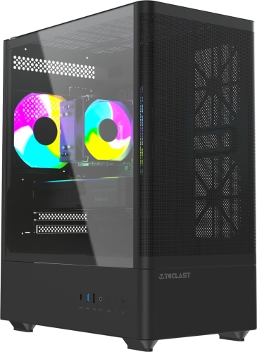 Компьютер Teclast G03 Core Ultra 5 225F (3.3) 32Gb SSD1Tb RTX5060 8Gb Windows 11 Pro GbitEth WiFi BT 400W черный (G03 225F32G1T5060BKRU) фото 2