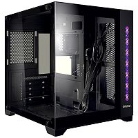 Ginzzu V320 RGB подсветка, закаленное стекло 1*USB 3.0,1*USB 2.0, AU mATX