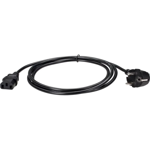 Кабель/ Кабель компьютер - розетка 220V EU (угловой)[VDE] 3GX0,5mm2, 1,8m, медь, Telecom [TY021-CU0.5-1.8M]