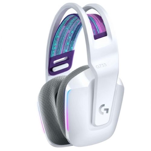Гарнитура Logitech Headset G733 LIGHTSPEED Wireless RGB Gaming White (981-000883) фото 2