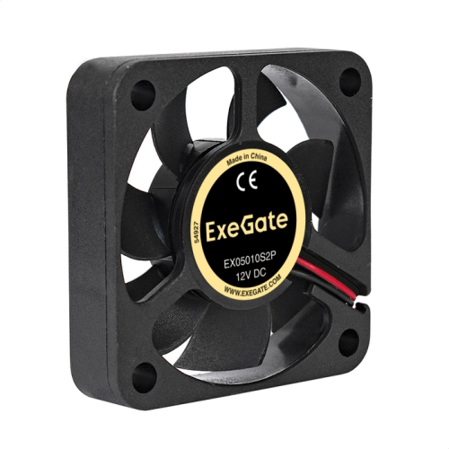 Exegate EX283365RUS Вентилятор EX05010S2P, 50x50x10 мм, подшипник скольжения, 2pin, 4500RPM, 24dBA фото 2