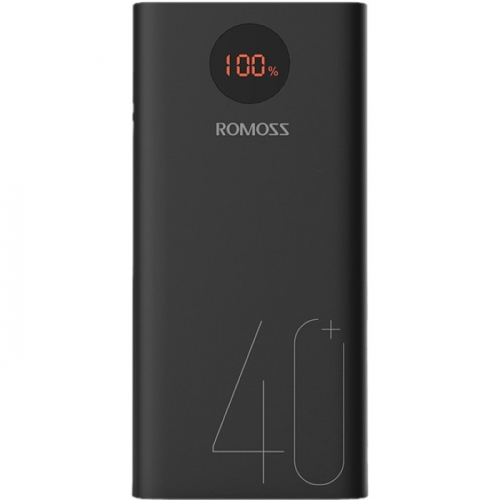 Мобильный аккумулятор Romoss PEA40 Li-Pol 40000mAh 3A+2.1A черный 2xUSB