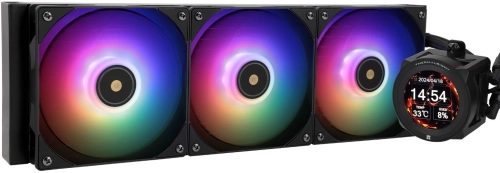 Система водяного охлаждения Thermalright Core Vision 360 ARGB Soc-AM5/ AM4/ 1200/ 1700/ 1851 черный 4-pin 28.1dB Al LCD Ret (C-VISION-360-BL-ARGB)