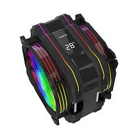 Вентилятор ALSEYE M120D (PLUS) Universal, 200W, Heat pipe 6mm*6, 120mm FAN 700;1900rpm, 73.75CFM, 41.2dBA, 8 LED, LED temperature cover RTL, (874289) (M120D (AS.01.01.0044))