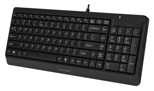 Клавиатура + мышь A4Tech Fstyler F1512 клав:черный мышь:черный USB (F1512 BLACK) фото 4