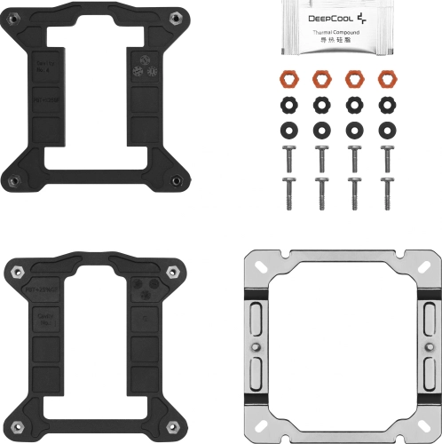 Кулер ЦП DEEPCOOL LGA1150/ LGA1151/ LGA1155/ LGA1200/ LGA1700/ AM5/ AM4 2.53 фут3/ мин TDP 220 Вт Вес 1 кг R-AG400-BKNNMN-G-1 фото 9
