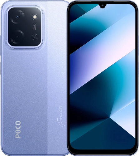 Смартфон Xiaomi Poco C85 128Gb 6Gb фиолетовый моноблок 3G 4G 2Sim 6.9 720x1600 Android 15 50Mpix 802.11 a/ b/ g/ n/ ac NFC GPS Protect FM microSD max1024Gb (69386)