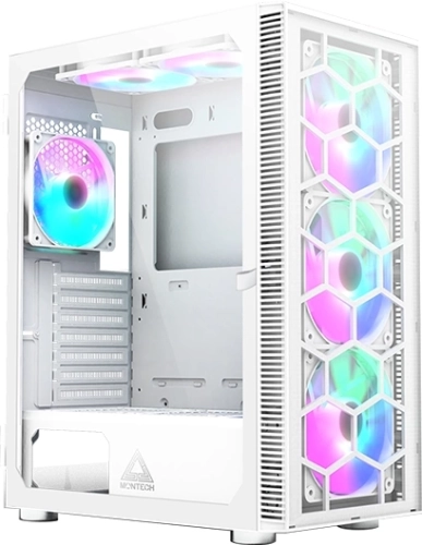 Корпус Montech X3 Glass белый без БП ATX 3x140mm 2xUSB2.0 1xUSB3.0 audio bott PSU (X3 GLASS WH)