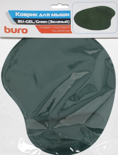 Коврик для мыши Buro BU-GEL Мини светло-зеленый 225x190x2мм (BU-GEL/GREEN) фото 8
