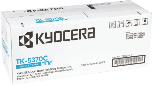 Картридж лазерный Kyocera TK-5370C 1T02YJCNL0 голубой (5000стр.) для Kyocera PA3500cx/ MA3500cix/ MA3500cifx