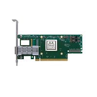 Сетевая карта Infiniband/ Nvidia ConnectX-6 DE InfiniBand adapter, HDR, single-port QSFP56, PCIe 4 .0 x16, No Crypto, Tall Bracket (MCX683105AN-HDAT)