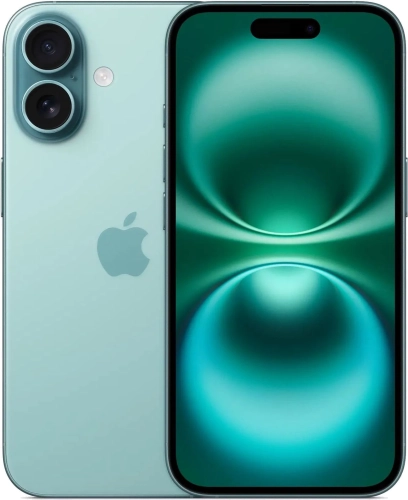 Смартфон Apple A3287 iPhone 16 256Gb бирюзовый моноблок 3G 4G 1Sim 6.1
