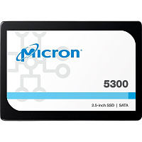Micron SSD 5300 MAX, 1920GB, 2.5" 7mm, SATA3, 3D TLC, R/ W 540/ 520MB/ s, IOPs 95 000/ 70 000, TBW 17520, DWPD 5 (12 мес.), Retail (MTFDDAK1T9TDT-1AW1ZABYYR)