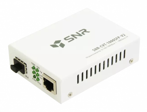 Медиаконвертер/ Медиаконвертер 10/100/1000-Base-T / 1000Base-FX с SFP-портом (SNR-CVT-1000SFP-V2)