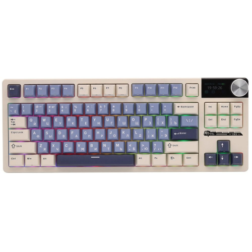 Клавиатура Royal Kludge RK S85 Horizon Blue USB/ 2.4 GHz/ Bluetоoth, RGB, Hot Swap, Cloud switch (RK S85 HORIZON BLUE CLOUD SWITCH)