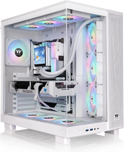 Корпус Thermaltake View 380 XL TG ARGB белый без БП E-ATX 2x120mm 2xUSB3.0 1xUSB3.1 audio bott PSU (CA-11E-00M6WN-00) фото 5