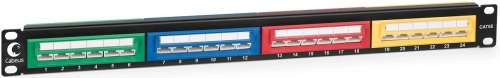 Патч-панель Cabeus PLCOL-24-Cat.5e-Dual 19 1U 24xRJ45 кат.5E UTP