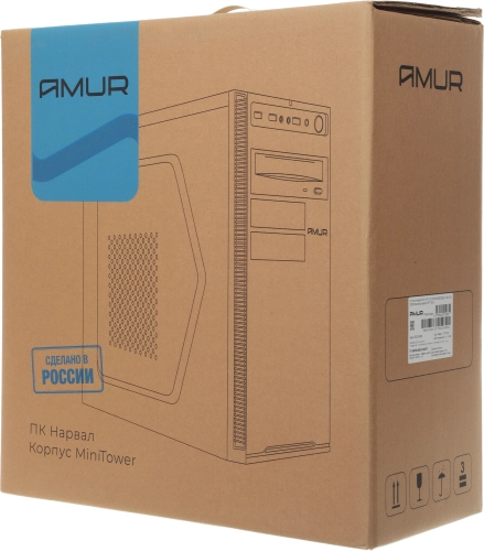 Компьютер Amur Нарвал B7I21 MT i3 12100 (3.3) 16Gb SSD256Gb UHDG 730 FreeDOS GbitEth 400W мышь клавиатура черный (RUS) (2147002) (АМУЕ.466219.002 2147002) фото 17