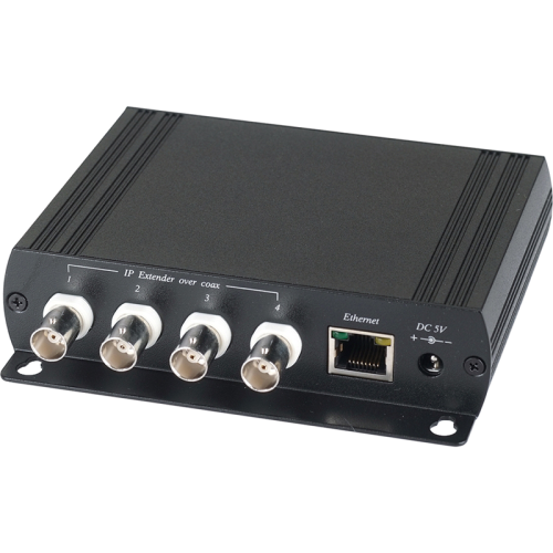 SC&T Комплект (IP01(4шт.)+IP01H(1шт.), для передачи Ethernet от 4-х устройств по коаксиальному кабелю до 200м, 10Мб/ с(порт BNC) и 100Мб/ с(порт RJ45), БП в комплекте (IP01K)