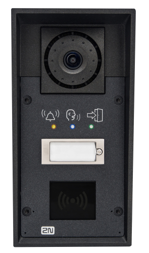 Домофон 2N®IP Force - 1 кнопка вызова, камера, пиктограммы, 10Вт динамик (возможность установки считывателя) (9151101CRPW)