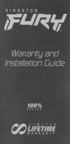 Память оперативная/ Kingston 8GB 5200MT/s DDR5 CL40 DIMM FURY Beast Black XMP (KF552C40BB-8) фото 3