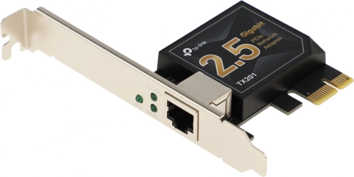 TP-Link TX201, Сетевой адаптер PCIe 2,5 Гбит/ с, 1 разъём PCIe 2.1, поддержка сетевых стандартов 100 Мбит/ с, 1 Гбит/ с и 2,5 Гбит/ с фото 3