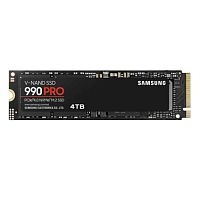 *Твердотельный накопитель Samsung SSD 4Tb 990 PRO M.2 (PCI-E NVMe 2.0 Gen 4.0 x4) (R7450/ W6900MB/ s) with Heatsink, 1year (MZ-V9P4T0CW)