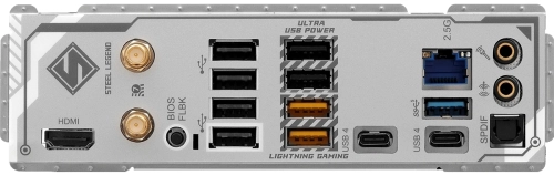 Материнская плата ASROCK X870 STEEL LEGEND WIFI, AM5, X870, 4*DDR5, 4*SATA, 3*M.2, 4*USB 2.0, 5*USB 3.2, 2*Type-C, 2*PCIx16, 1*M.2 (Key E), HDMI, ATX фото 4