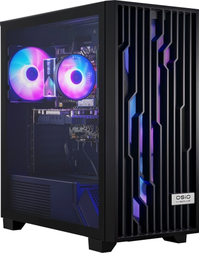 Компьютер Osio CyberLine B59i i5 12400F (2.5) 16Gb SSD1Tb RTX3050 6Gb без ОС GbitEth 550W черный (С59I-001B)