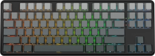 Клавиатура беспроводная DEFENDER Redragon Star Blade Pro (Меч Звезд Про) черный/серый (USB/BT, 87 клавиш) (72653)