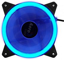 Вентилятор Aerocool Rev Blue 120x120mm черный/синий 3-pin 15dB 153gr Ret (REV BLUE 120)