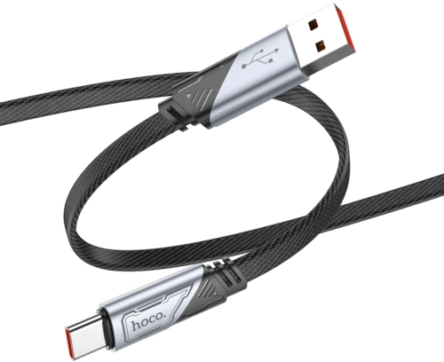 Кабель Hoco U119 5A Machine charging data cable Type-C 05007 USB (m)-USB Type-C (m) 1.2м черный