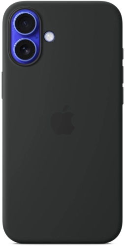 Чехол (клип-кейс) Apple для Apple iPhone 16 Plus Silicone Case with MagSafe черный (MYY93ZM/ A) (MYY93ZM/A)