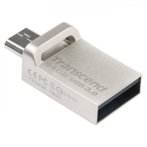 Флеш-накопитель Transcend JetFlash 880 16 Гб USB 3.0 серебристый (TS16GJF880S)