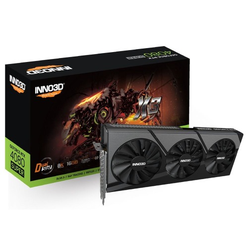 INNO3D RTX 4080 Super X3/ / RTX4080 Super, HDMI, DP*3, 16G,D6X (N408S3-166X-18703552)