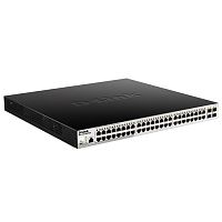 Коммутатор/ DGS-1210-52MPP/ ME Managed L2 Metro Ethernet Switch 48x1000Base-T PoE, 4x1000Base-X SFP, PoE Budget 740W, Surge 6KV, CLI, RJ45 Console, Dying Gasp (DGS-1210-52MPP/ ME/ B3A) (DGS-1210-52MPP/ME/B3A)