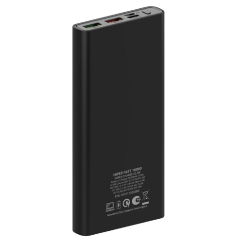 Внешний аккумулятор Hiper Fast 10000, 10000mAh, 5A QC PD, 2xUSB (FAST 10000 BLACK) фото 5