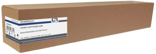 Картридж лазерный CopyRite CR-KMTN221Y TN-221Y желтый (21000стр.) для Konica Minolta bizhub C227/ C287